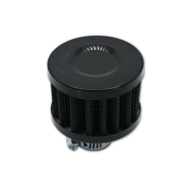 Black 12MM Valve Cover Breather Vent Filter Top