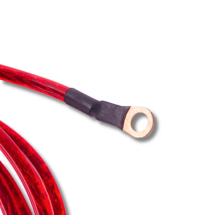 Red Engine Ground Wire Set Terminals