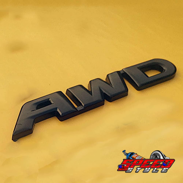 Black AWD Emblem Installed