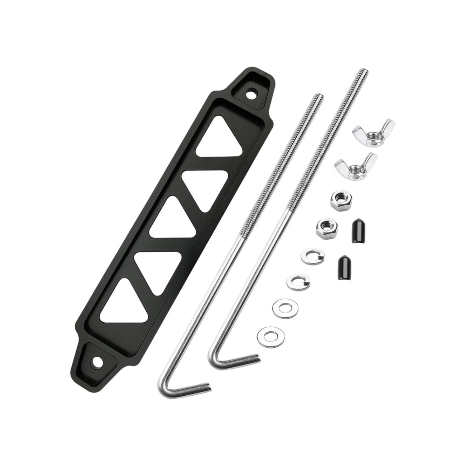 Black Battery Tie Down Bracket