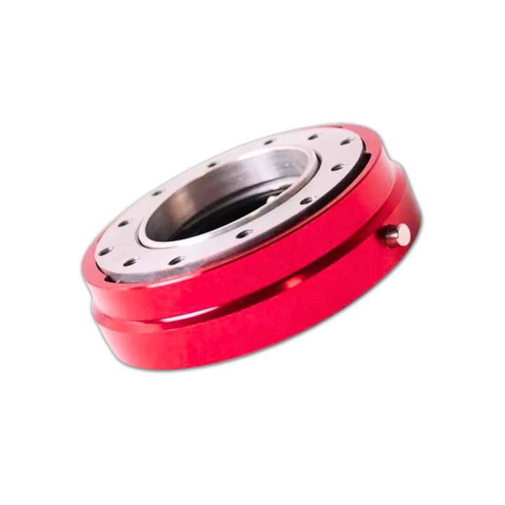 Red Slim Thin Steering Wheel Quick Release Adapter