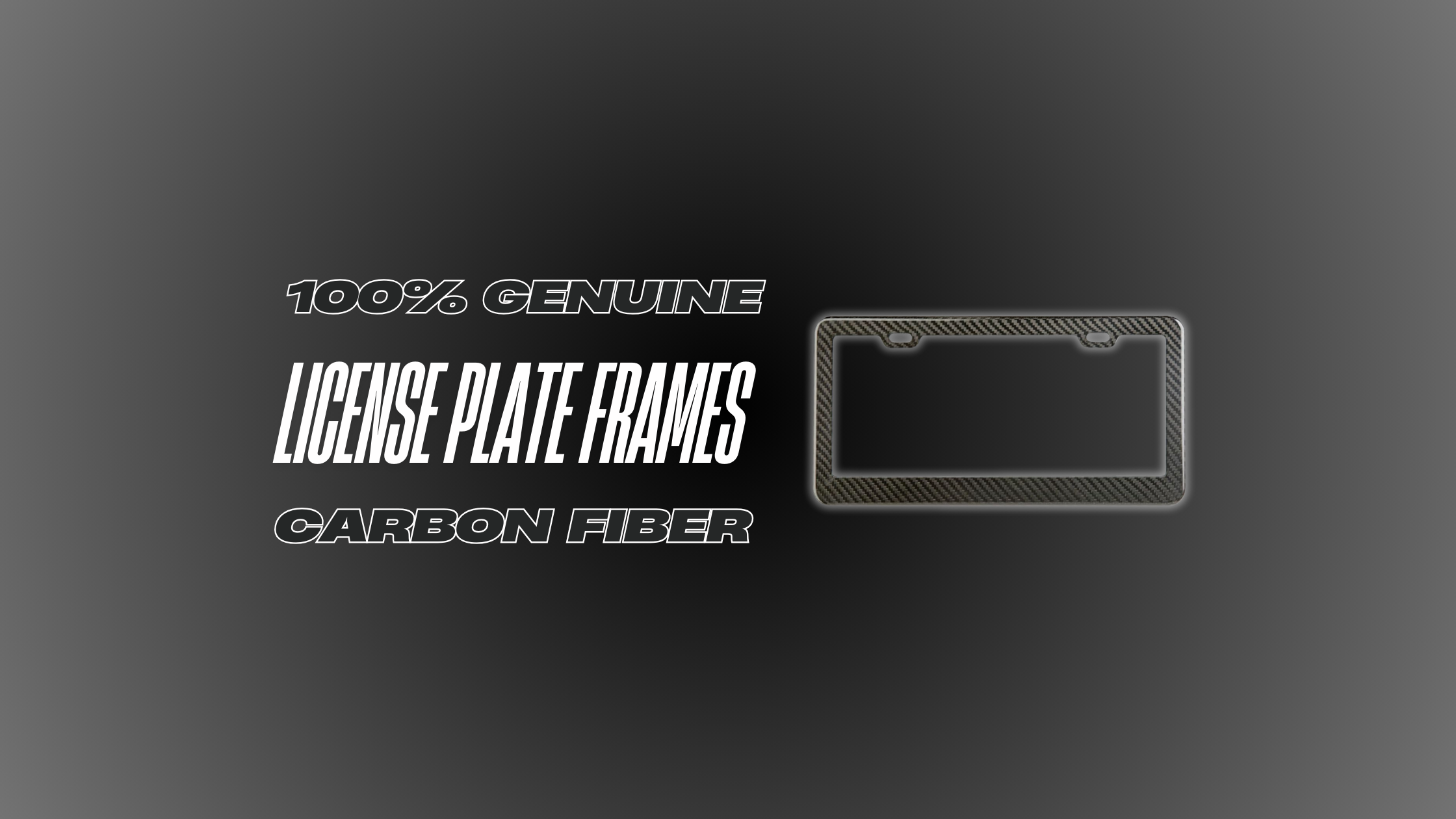 Shop Carbon Fiber License Plate Frames