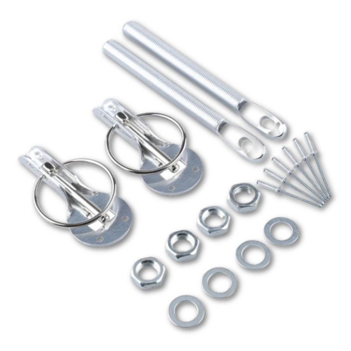 Silver Racing Hood Pin Kit