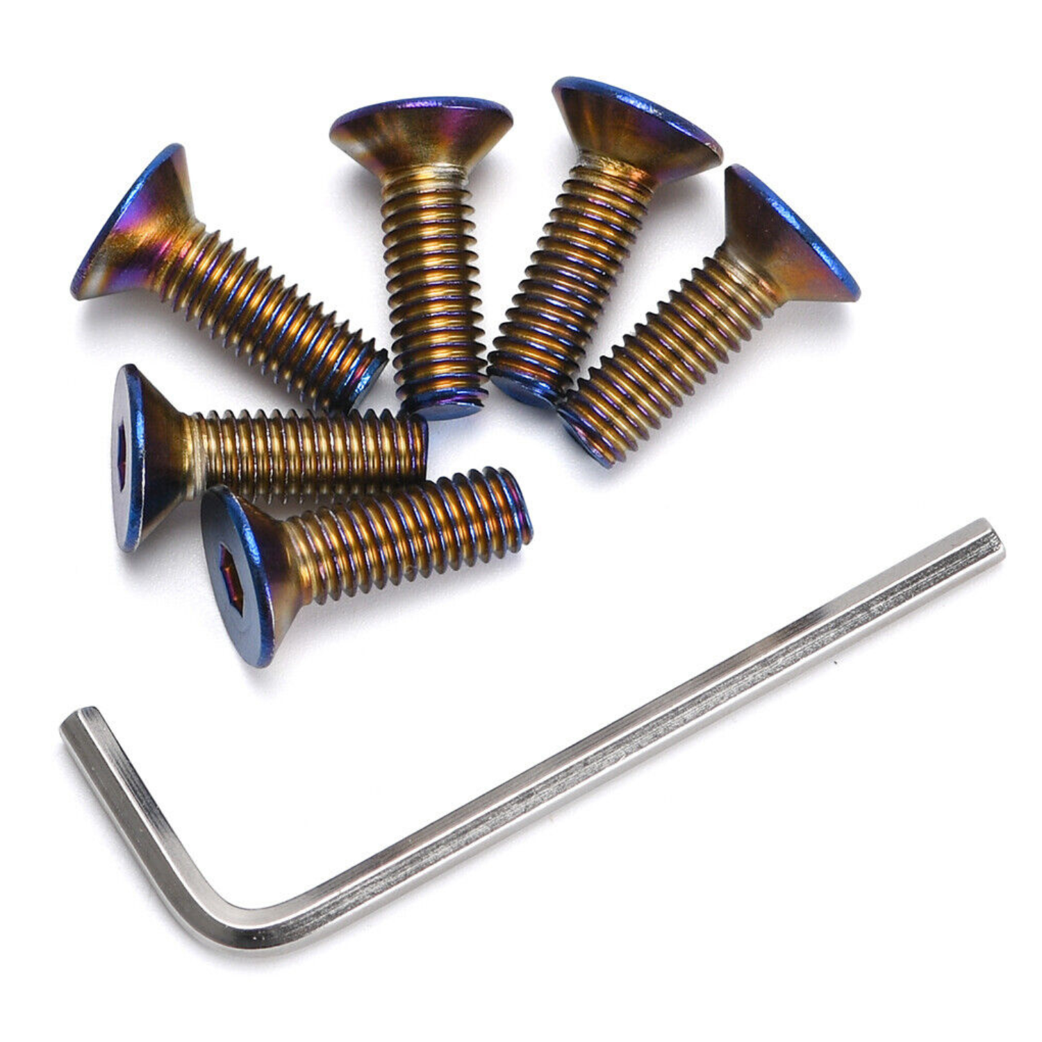 Titanium Steering Wheel Hex Bolts with Tool.